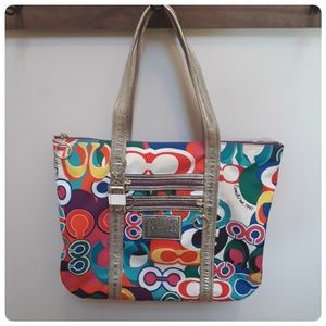 Coach Poppy C Limited Edition Glam Tote